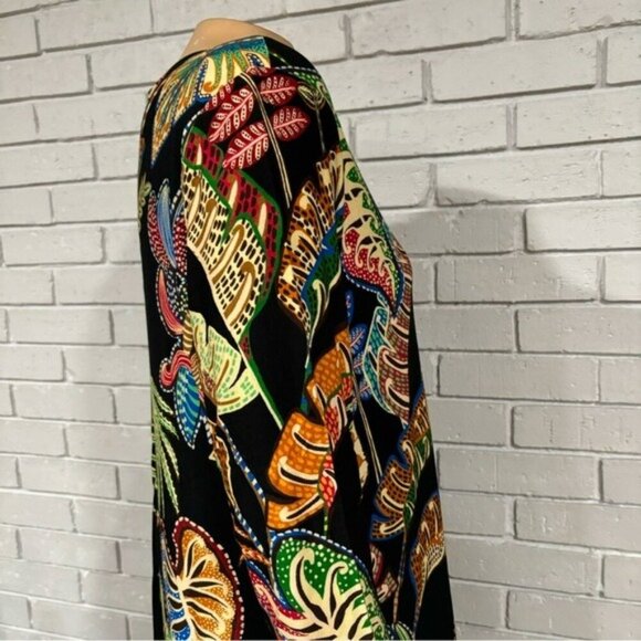 Farm Rio Tropical Leaf Print Dress - Size XL - Picture 8 of 10
